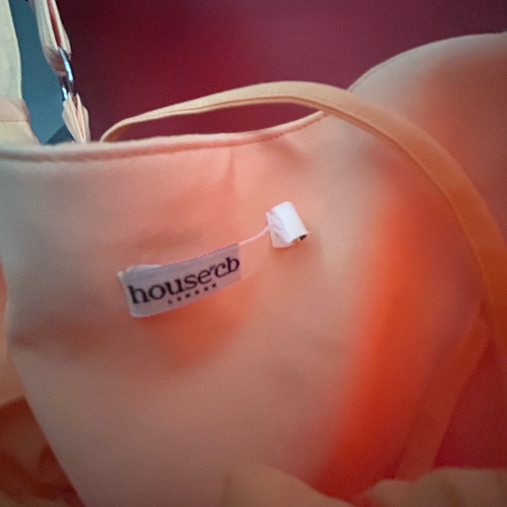 House of CB Carmen Dress Tangerine - Picture 3 of 5